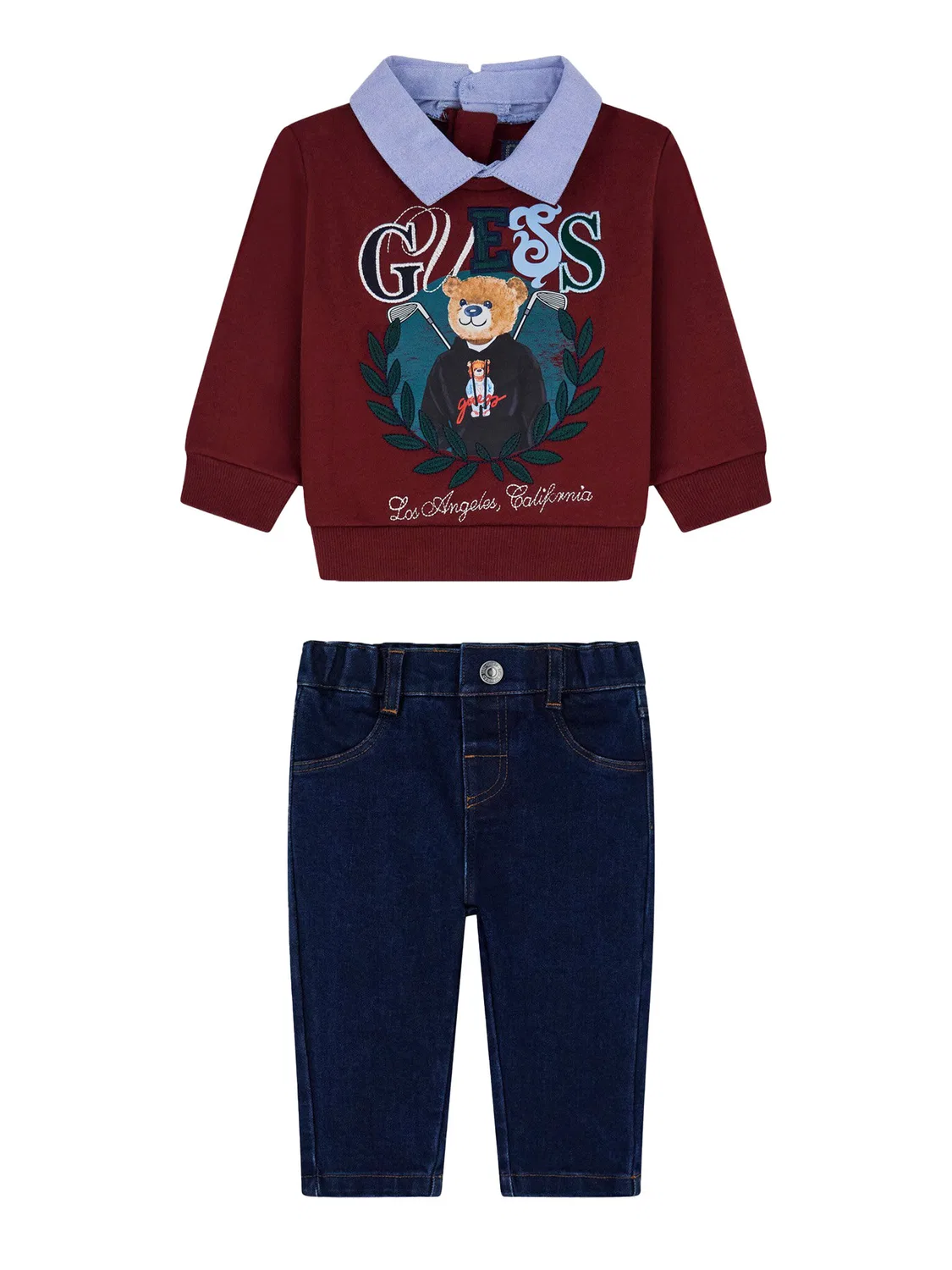 Комплект из толстовки и брюк стандартного кроя для мальчика Guess, разноцветный