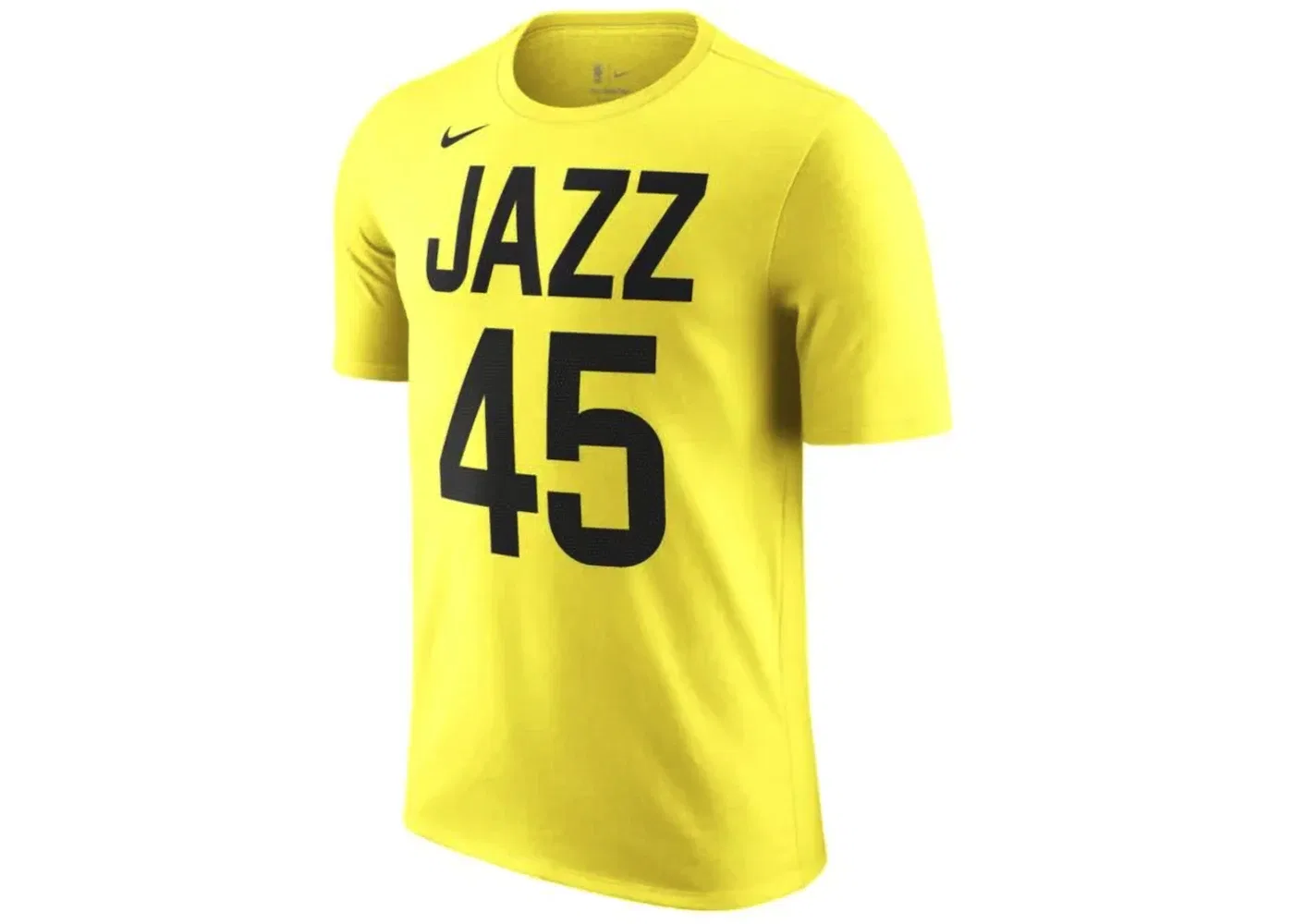 Мужская футболка с принтом Nike NBA Utah Jazz Donovan Mitchell T-shirt, Yellow/Black