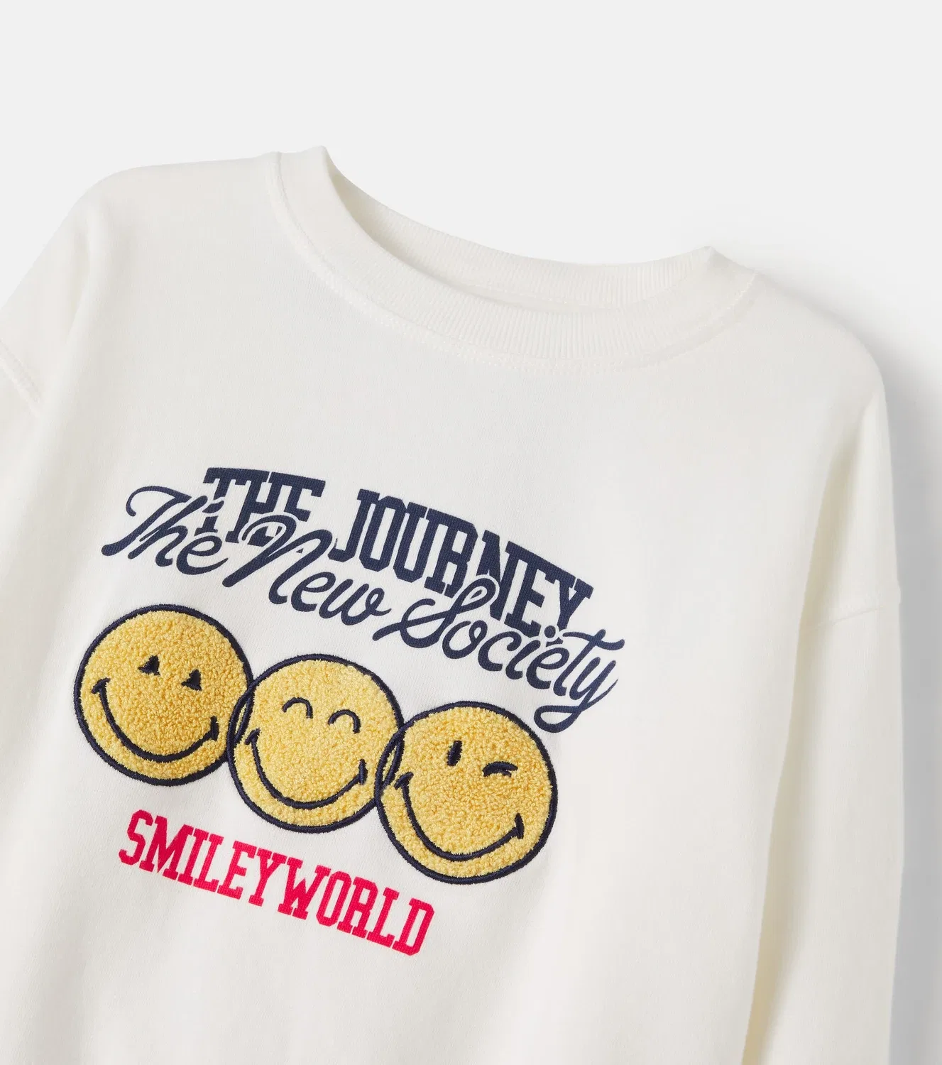 Футболка с круглым вырезом SmileyWorld The New Society, белый — фото 4