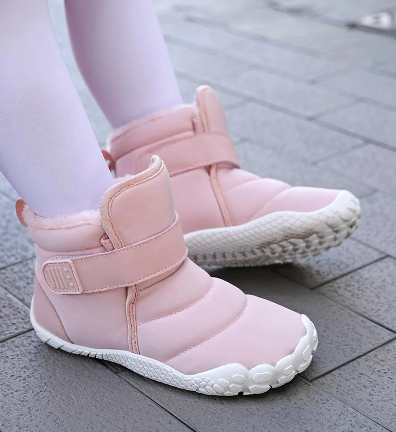 Детские зимние ботинки с флисовой подкладкой Snow Boots Pangolin, Pink — фото 4