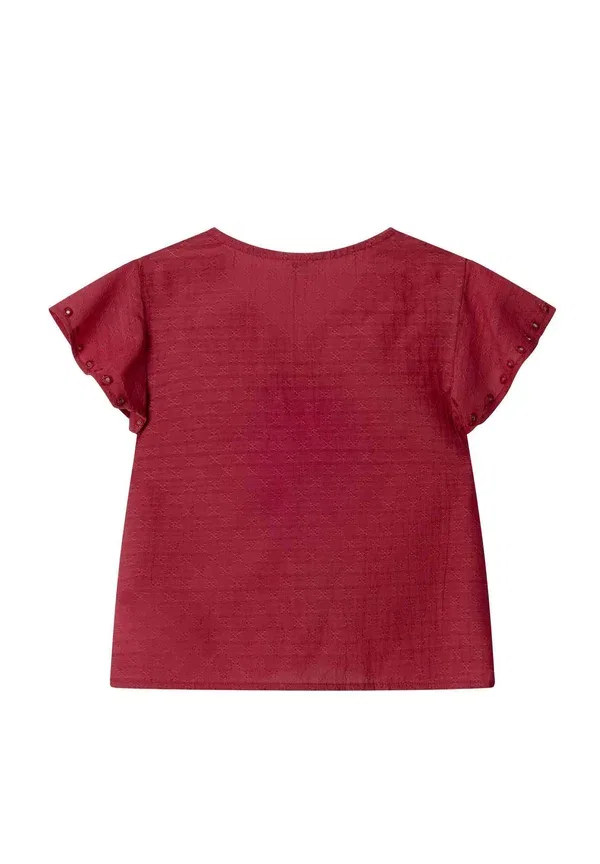 Блузка с вышивкой Honour Pepe Jeans, Currant Red, красный — фото 2