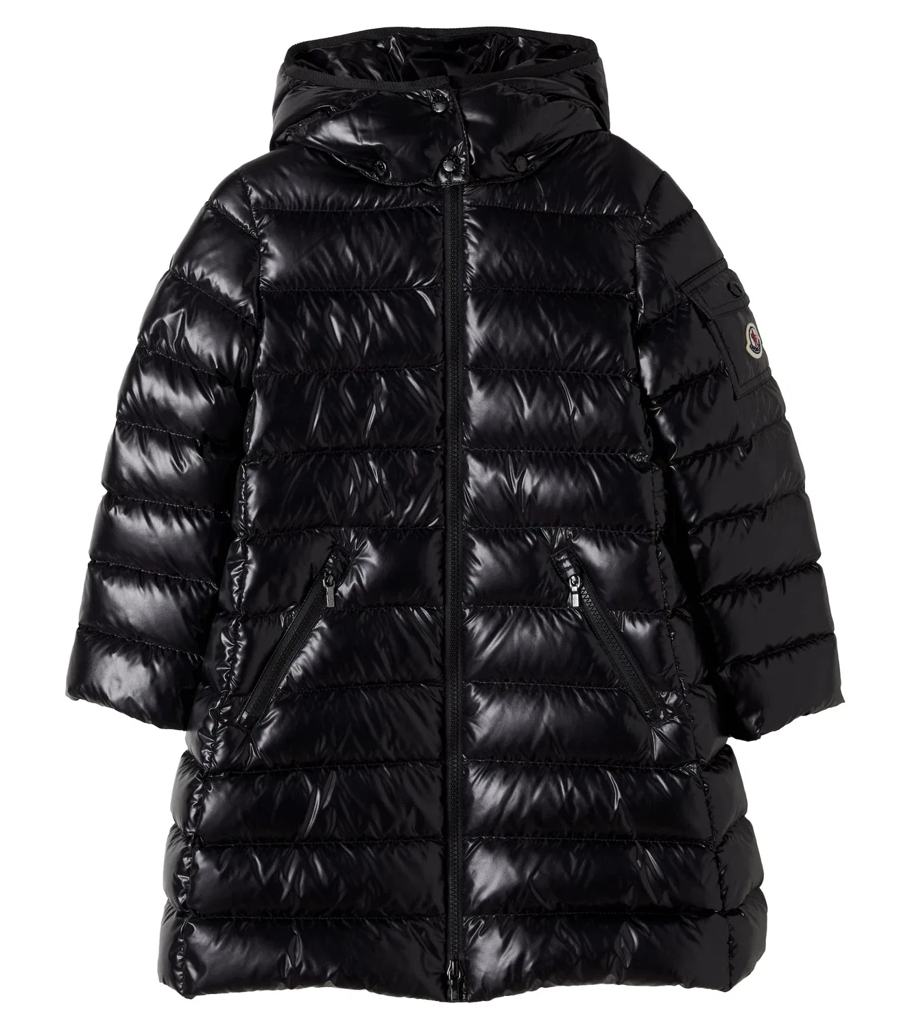 Пальто с пуховым наполнителем Moka Moncler Enfant, черный