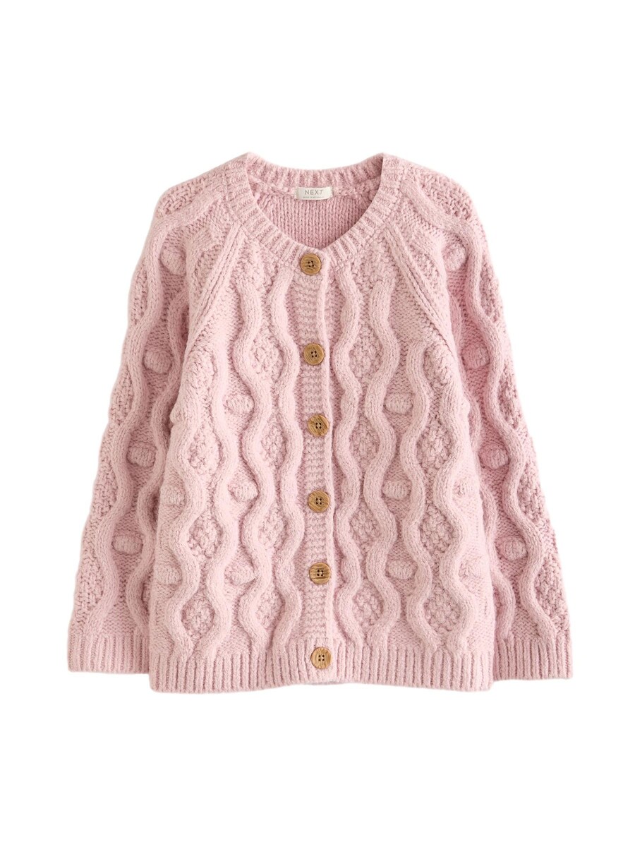 

Вязаный кардиган Next Knit Cardigan, розовый
