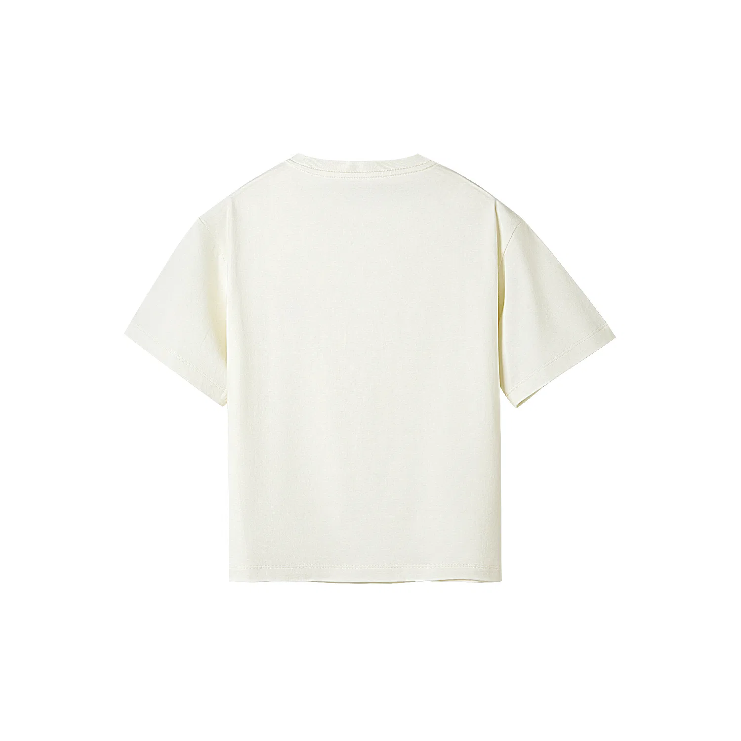 Детская футболка с вышивкой Crew Neck Moderate HLA, Beige Apricot 47 — фото 3