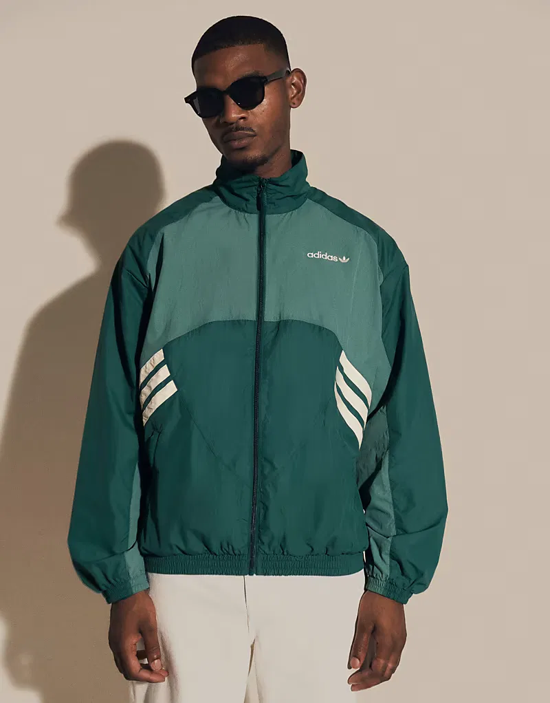 Куртка спортивная Munich тканая Adidas Originals, зеленый