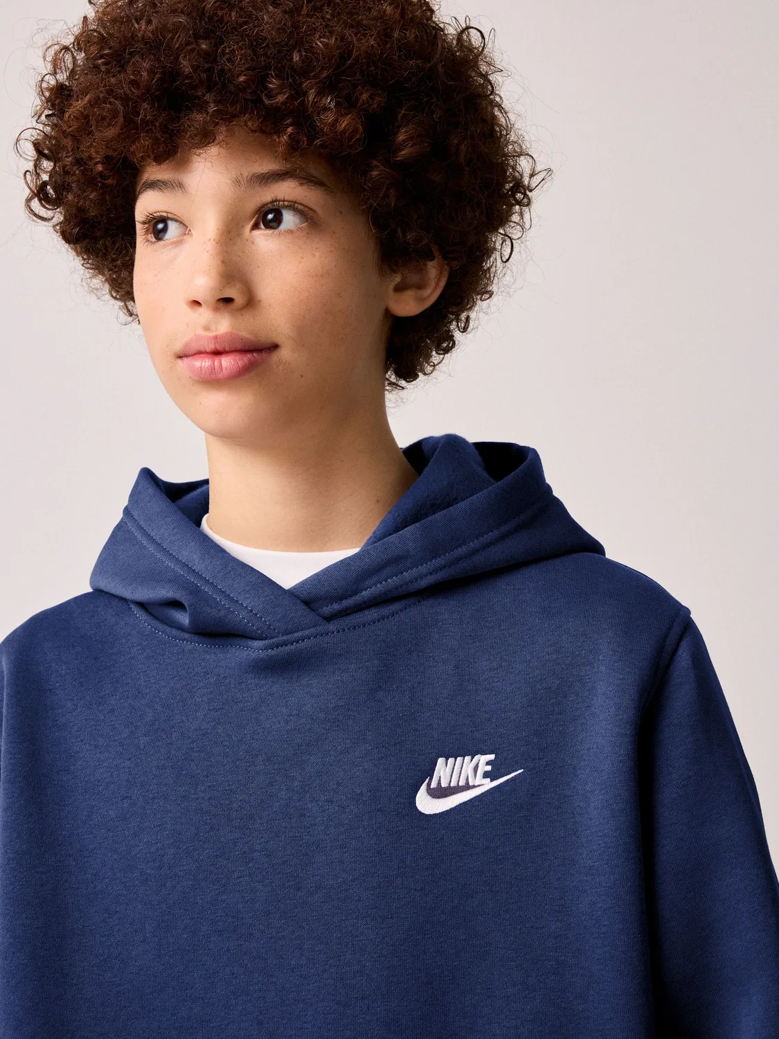 Худи Nike Club Fleece, Midnight Navy — фото 3