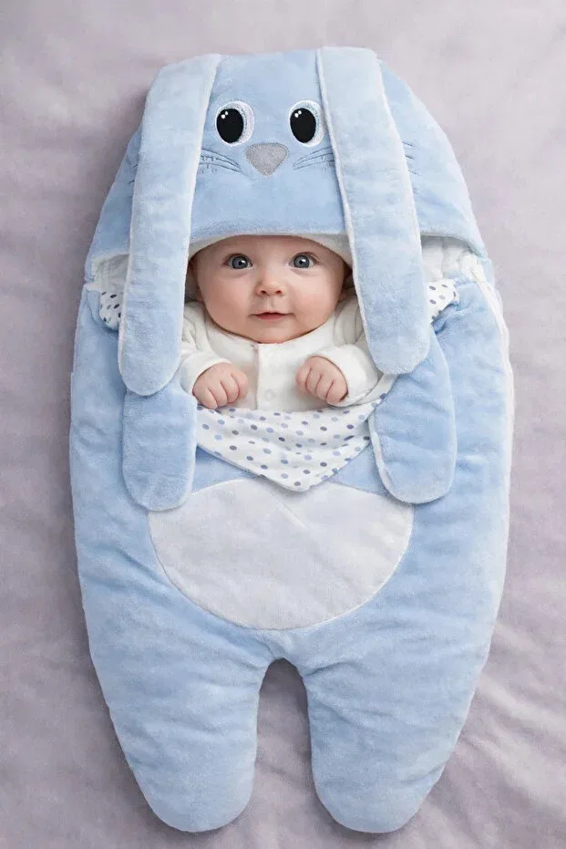 Детское боди-комбинезон с длинным рукавом Gülerbebecix, Baby Blue