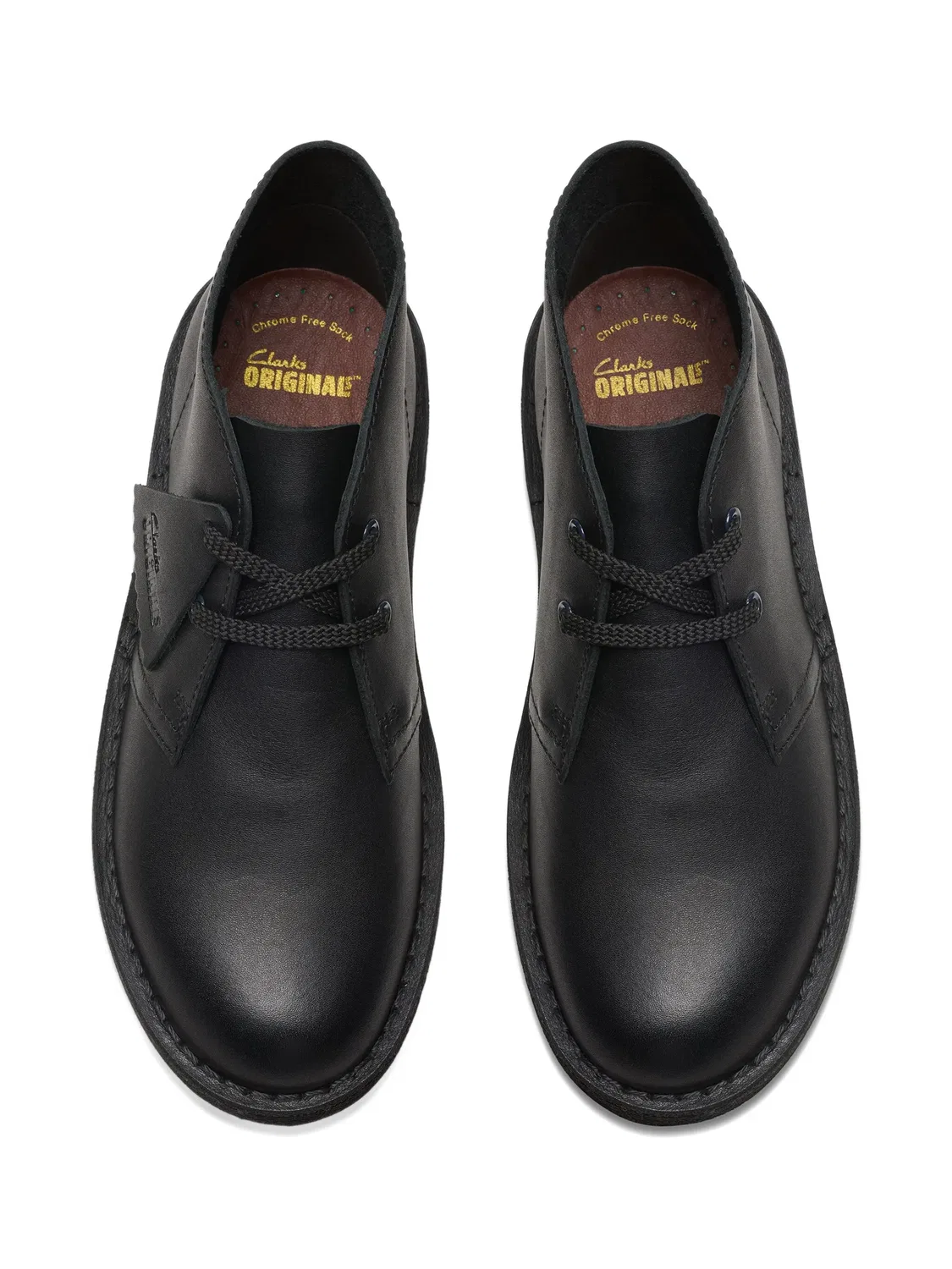 Кожаные ботинки для детей Clarks, черный — фото 2