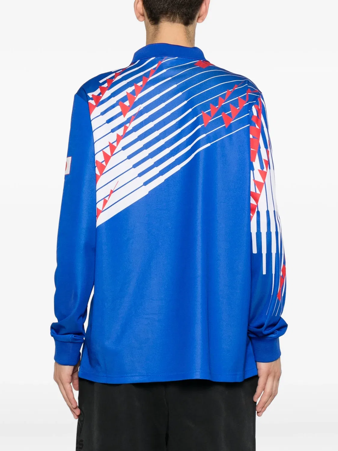 Футболка с длинными рукавами и графичным принтом Adidas, синий — фото 4