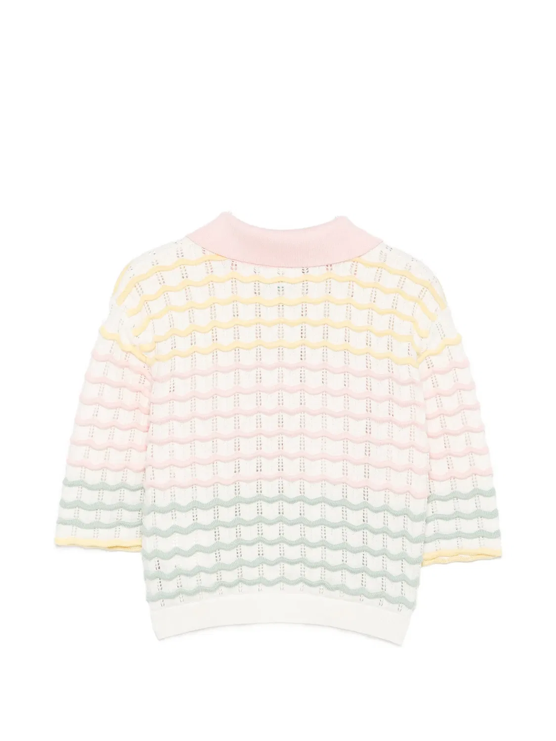 Рубашка поло с нашивкой-логотипом Fendi Kids, белый — фото 2