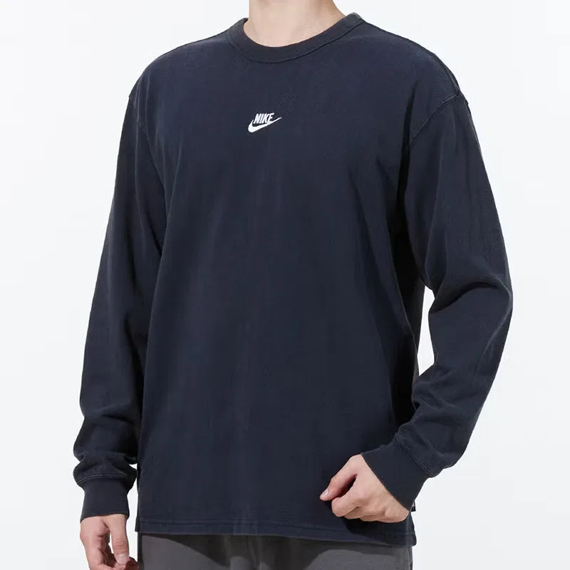 Лонгслив с длинным рукавом Nike, синий — фото 4