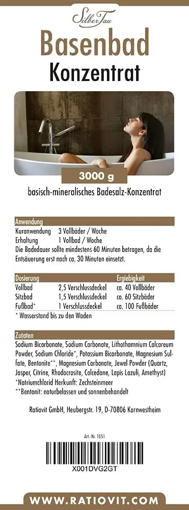Солевая ванна для тела Basic Bath, Silbertau, 3000 г, Порошок — фото 4
