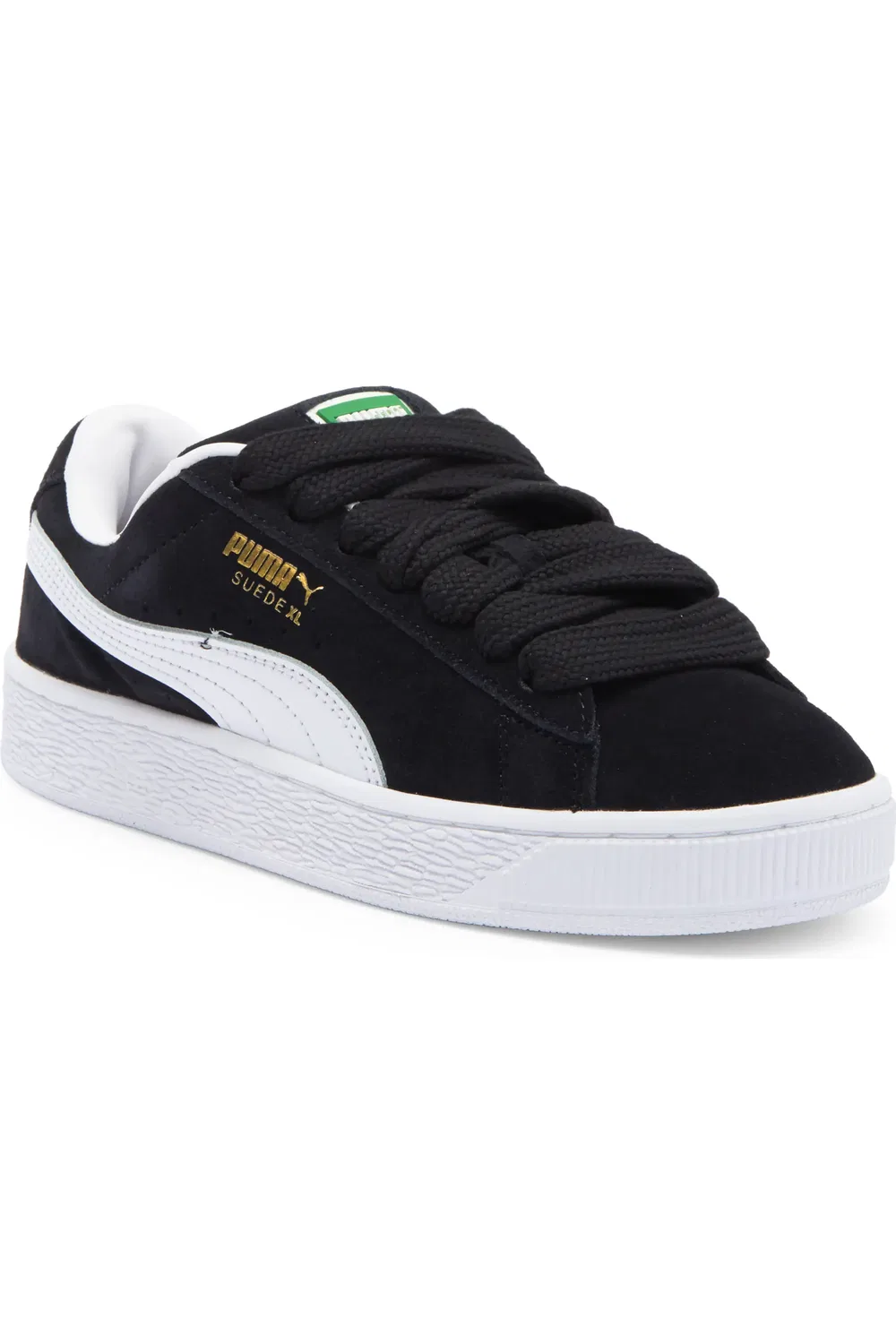 Детские кроссовки из замши с утолщенным воротником XL PUMA, черный