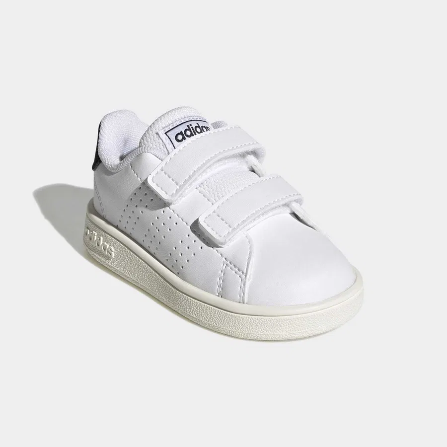 Детские кроссовки с липучками Advantage Lifestyle Court Two Hook-And-Loop Shoes adidas, Бело-синий — фото 3