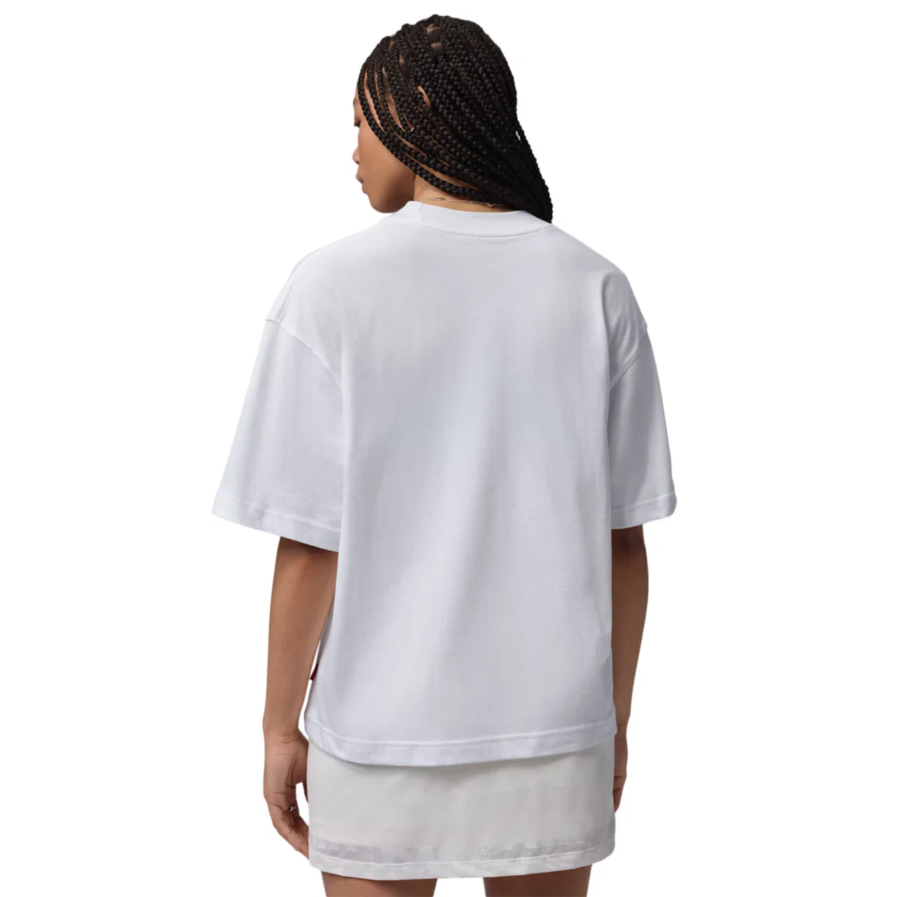 Женская футболка свободного кроя из хлопка Jordan Brooklyn GF GFX Tee, Jordan, White — фото 2
