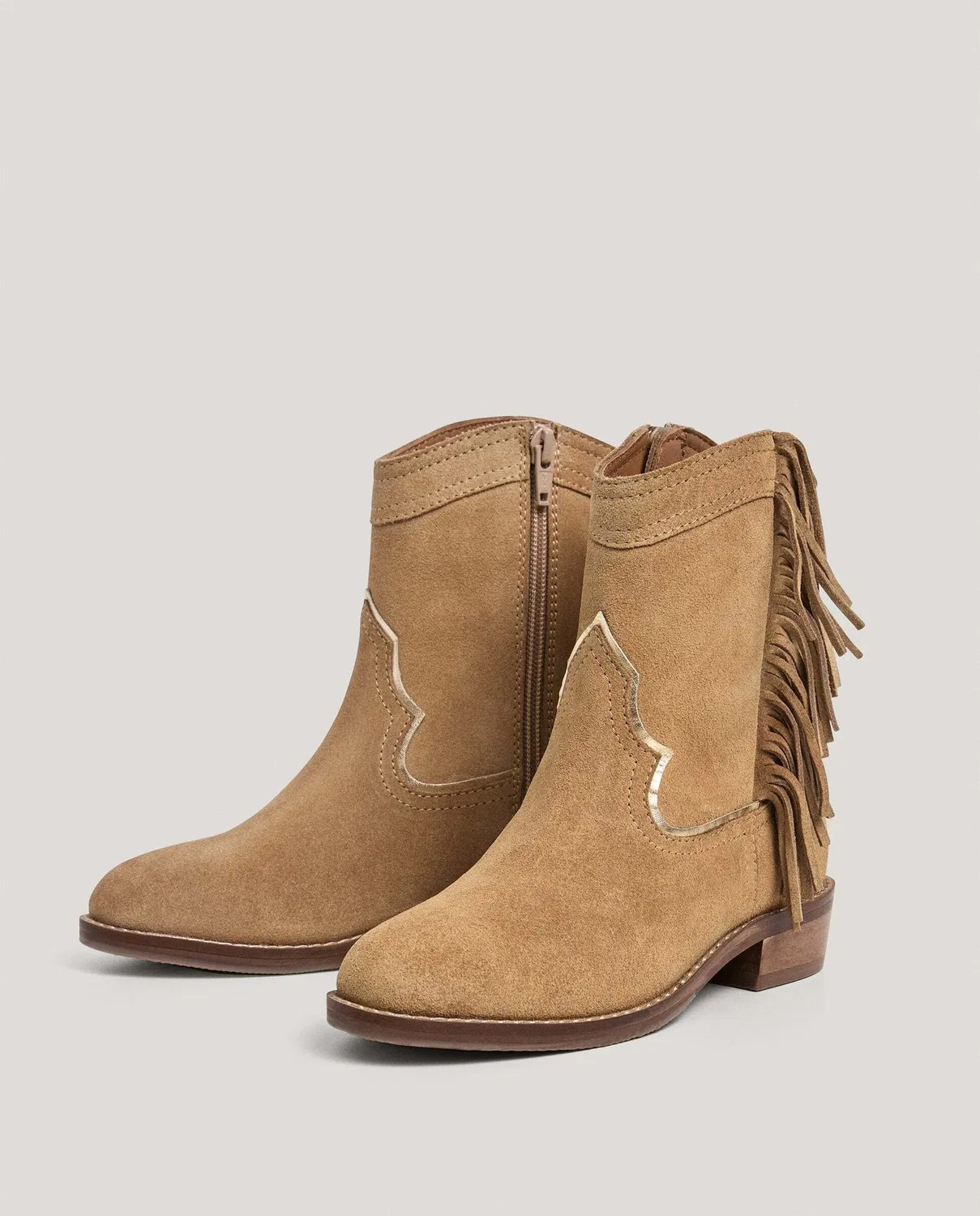 Детские ботинки из замши, Cowboy, Pepe Jeans, коричневый — фото 3