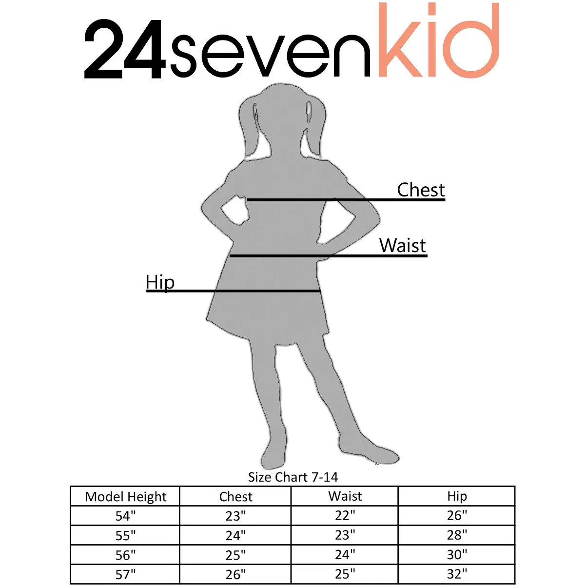 Детская юбка для девочек с завышенной талией 24seven Comfort Apparel, Blue — фото 4