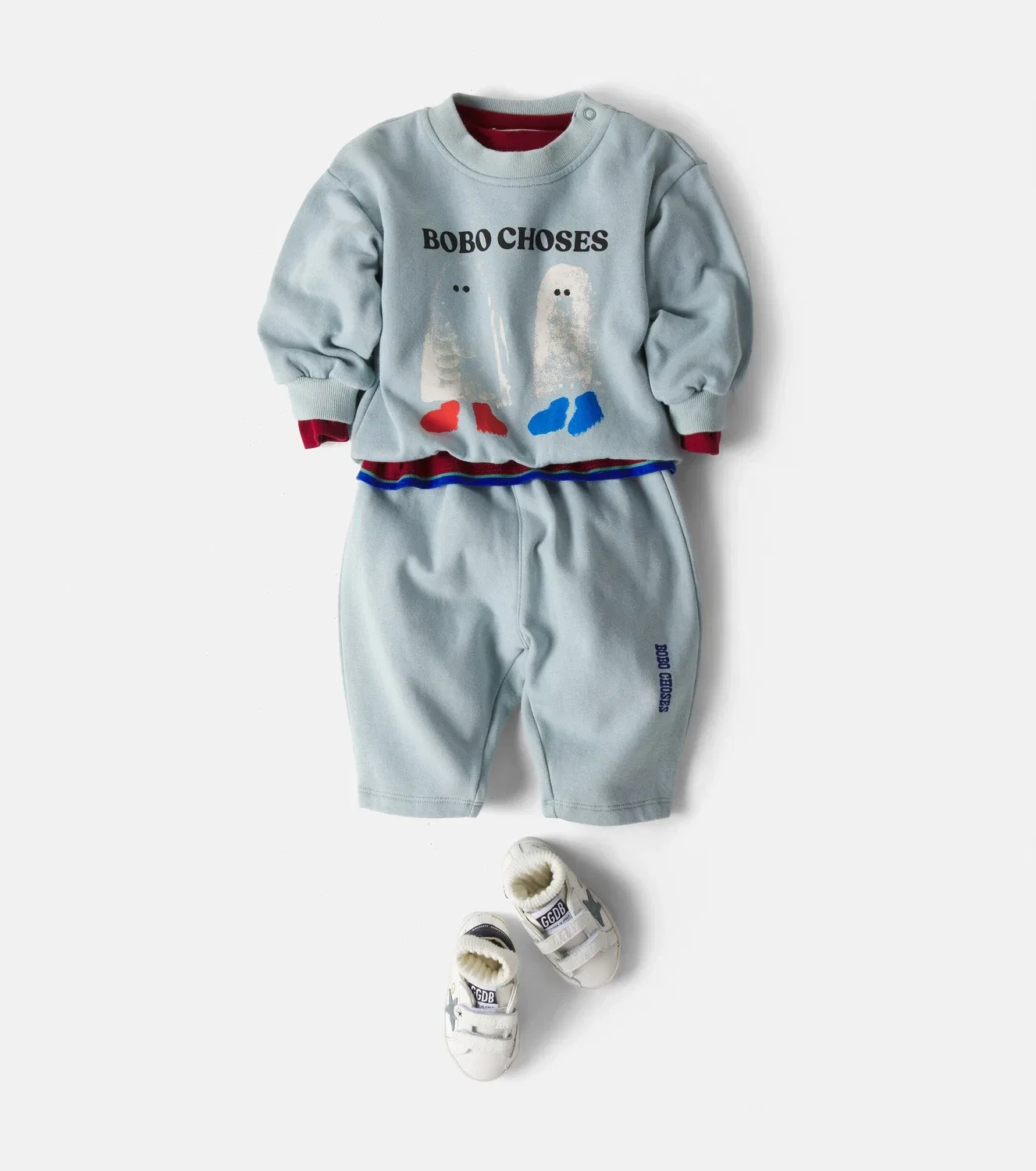 Комплект из свитшота и спортивных штанов Bobo Choses, синий — фото 2