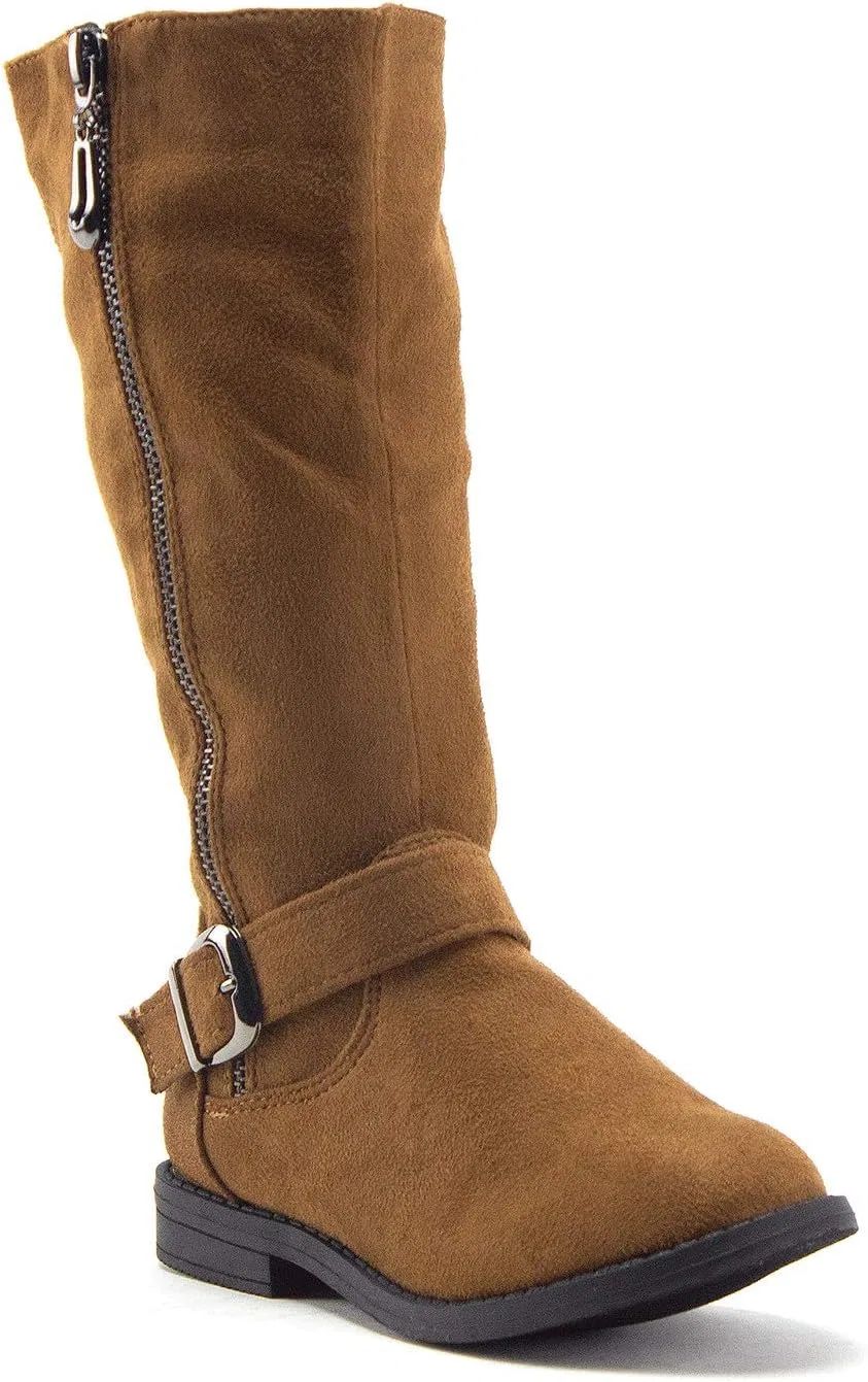 Детские сапоги для девочек с молнией Mila Tall Knee High Jazamé, Tan Su