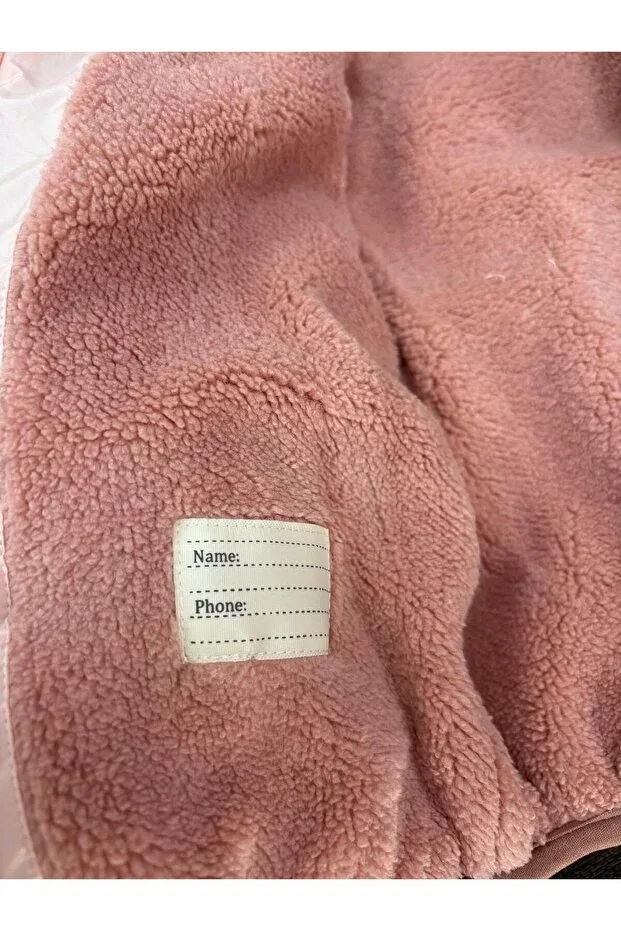 Детское пальто для девочек зимнее Mdm, Pink — фото 4