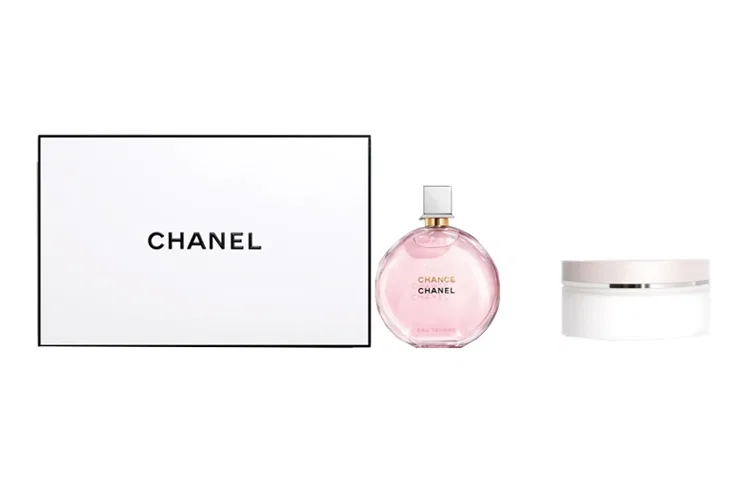 Женский парфюмерный набор Pink Encounter, CHANEL, 50 мл + 150 г, Pink