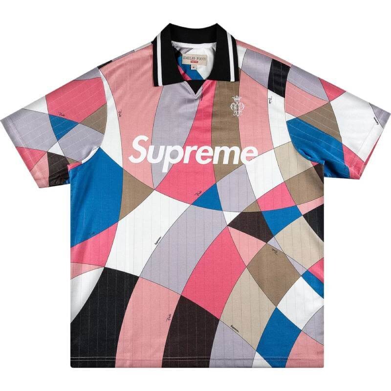 

Футболка Supreme x Emilio Pucci Soccer Jersey, розовый