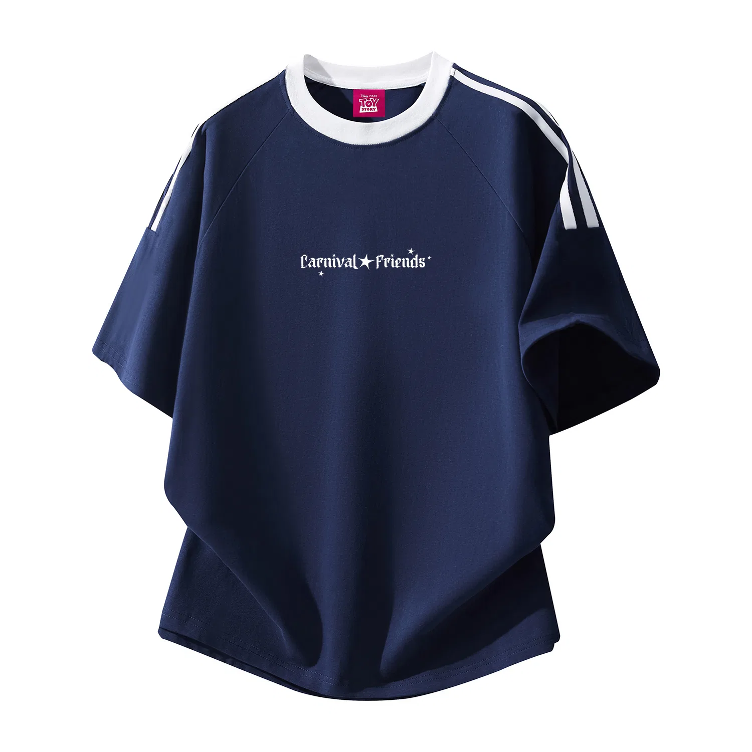 Футболка детская с принтом Disney Unisex Crew Neck Thin Straight Fit, Navy Blue