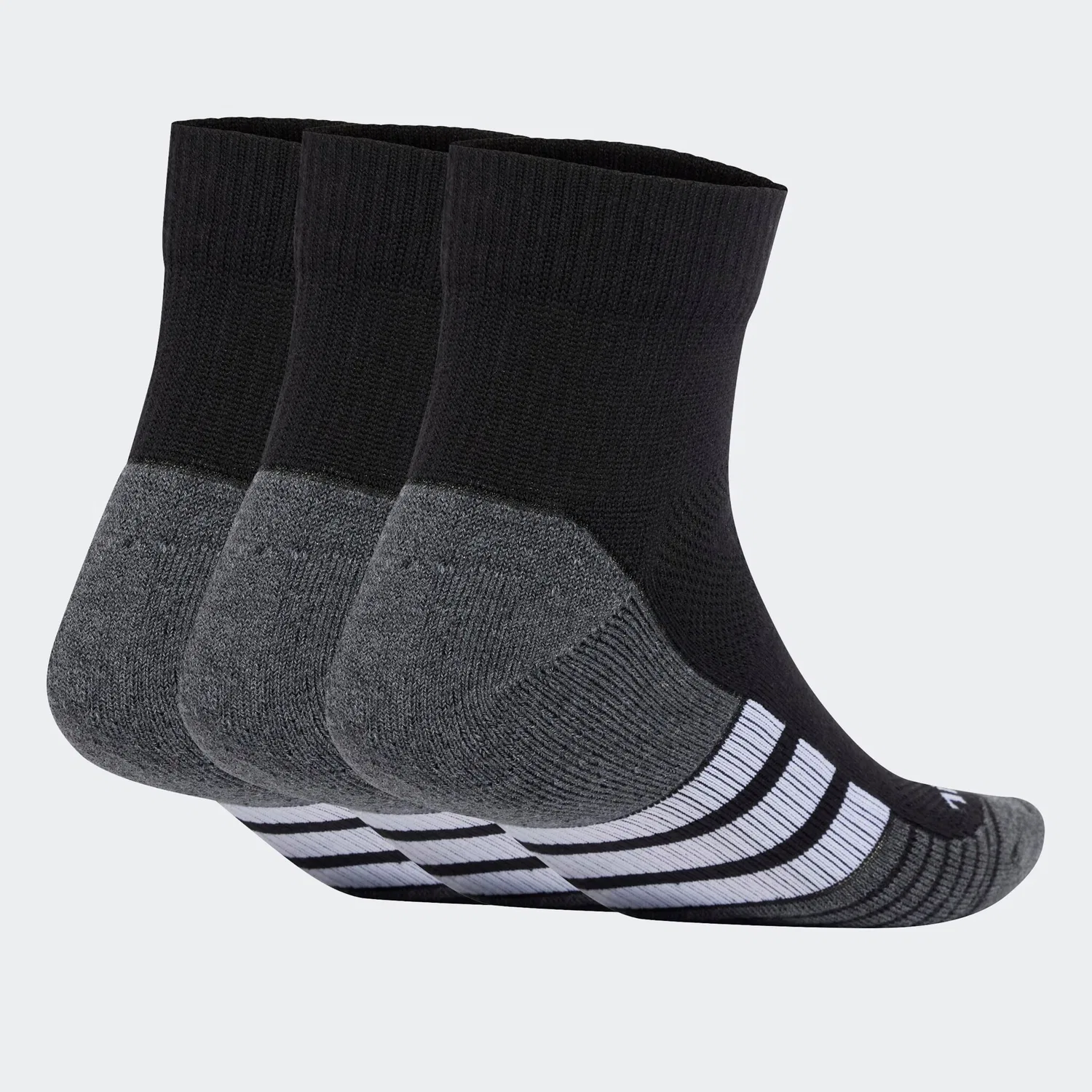 Мужские носки для тренировок с амортизацией Adidas Performance, Black/White — фото 2