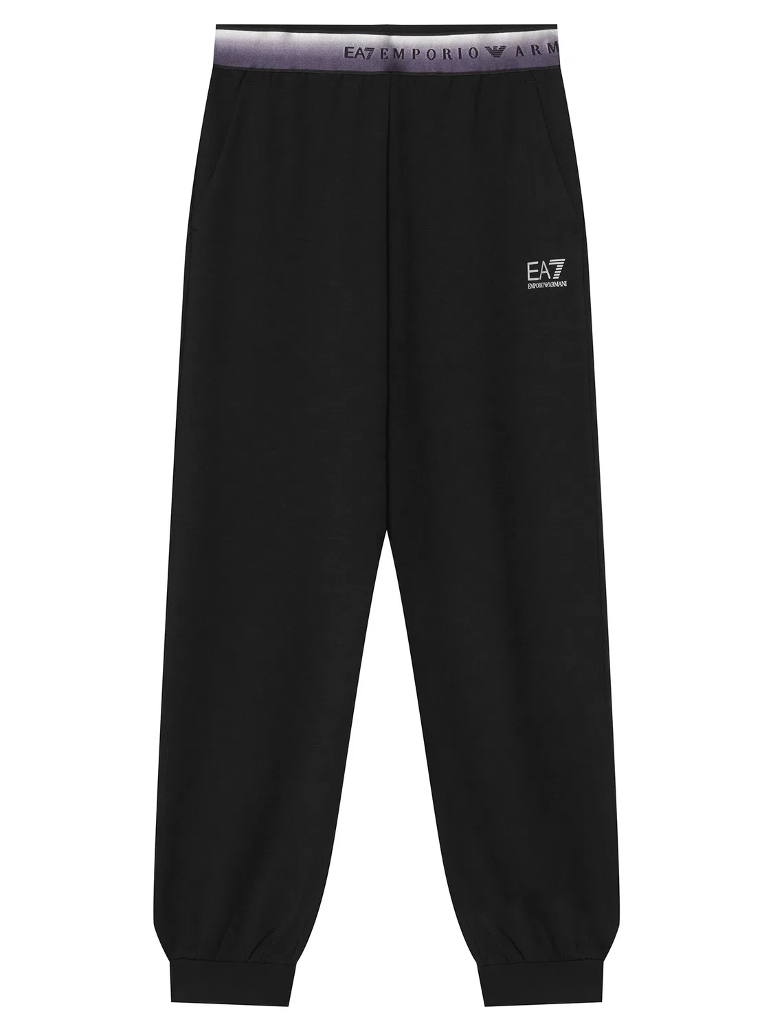 Спортивные штаны стандартного кроя для девочки Ea7 Emporio Armani, черный