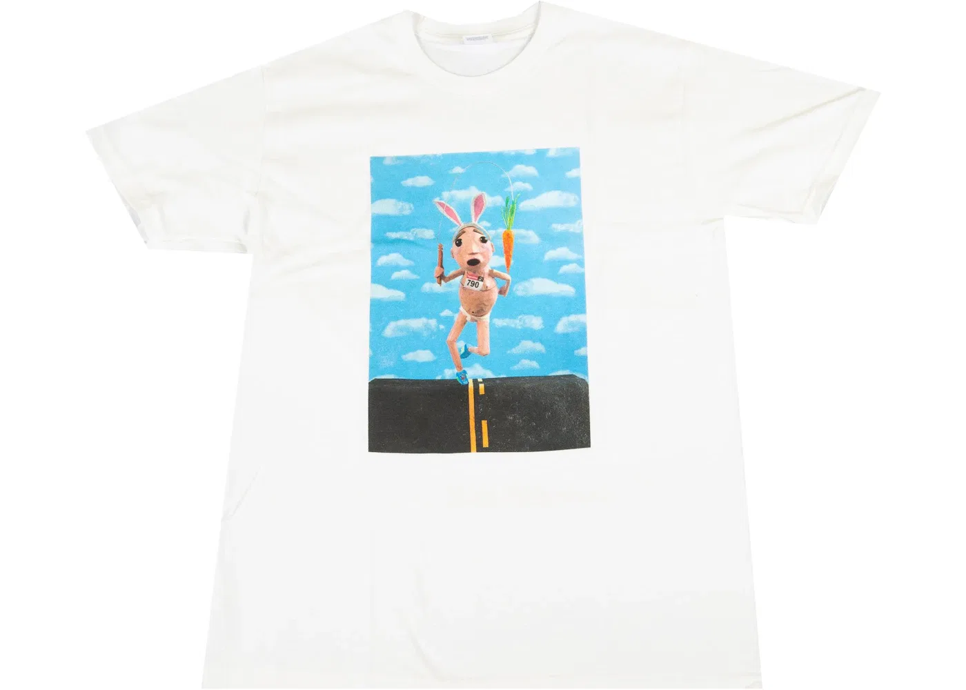 Мужская футболка с принтом Supreme Mike Hill Runner Tee, White
