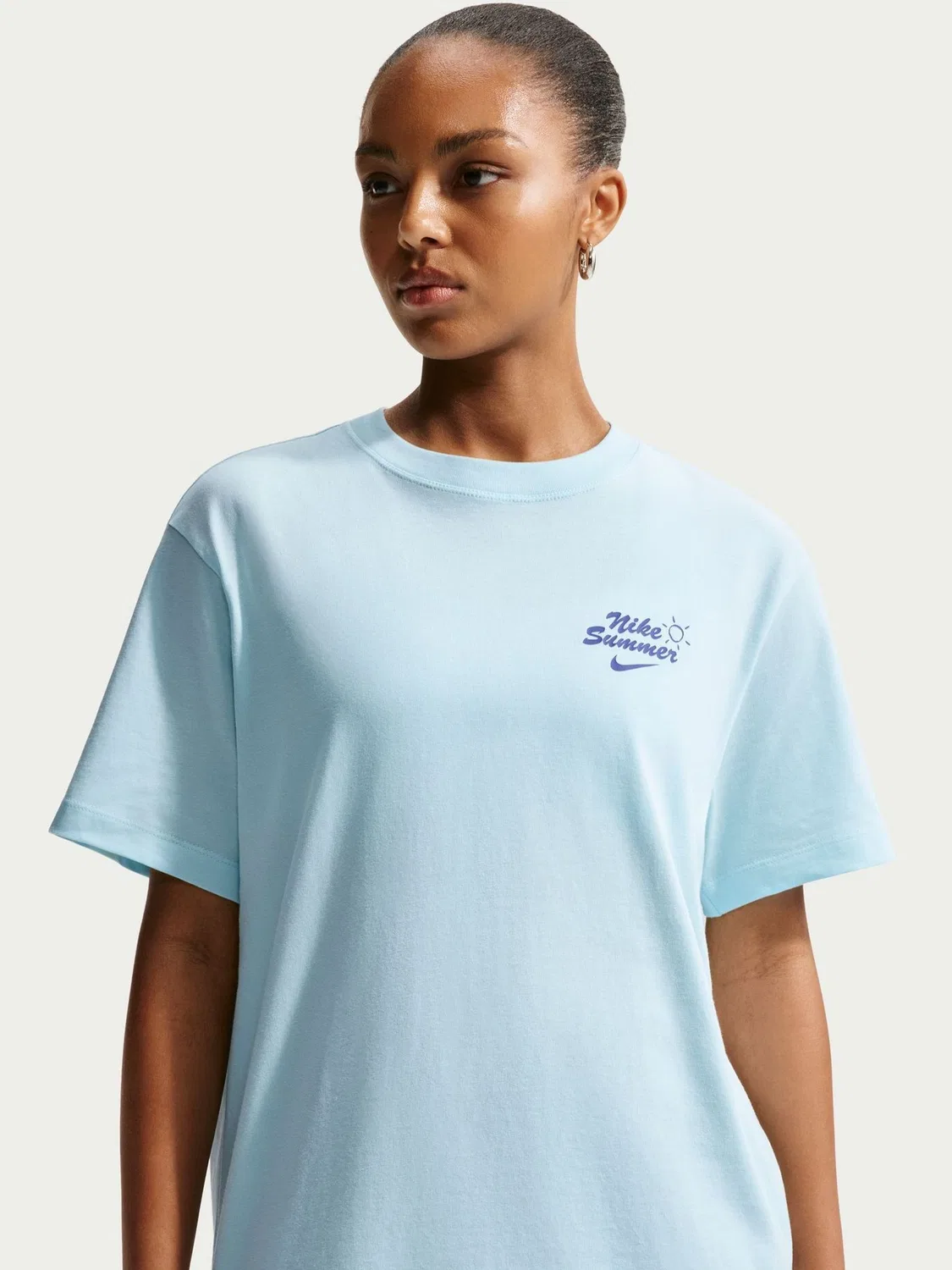 Футболка свободного кроя Nike Beach Boxy, Glacier Blue — фото 3