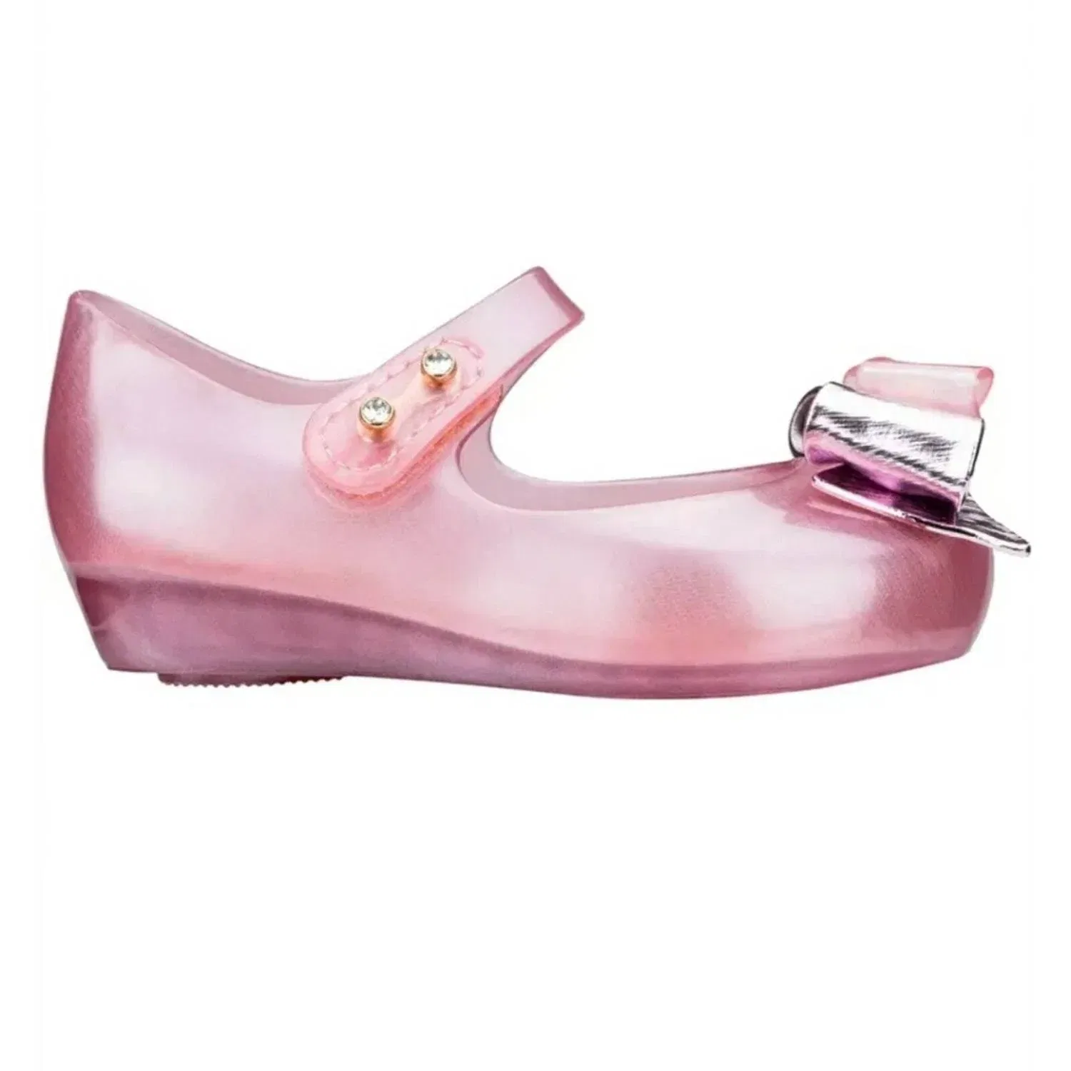 Детские сандалии для девочек с блестящим дизайном Ultragirl Special Mini Melissa, Pink Glitter — фото 2