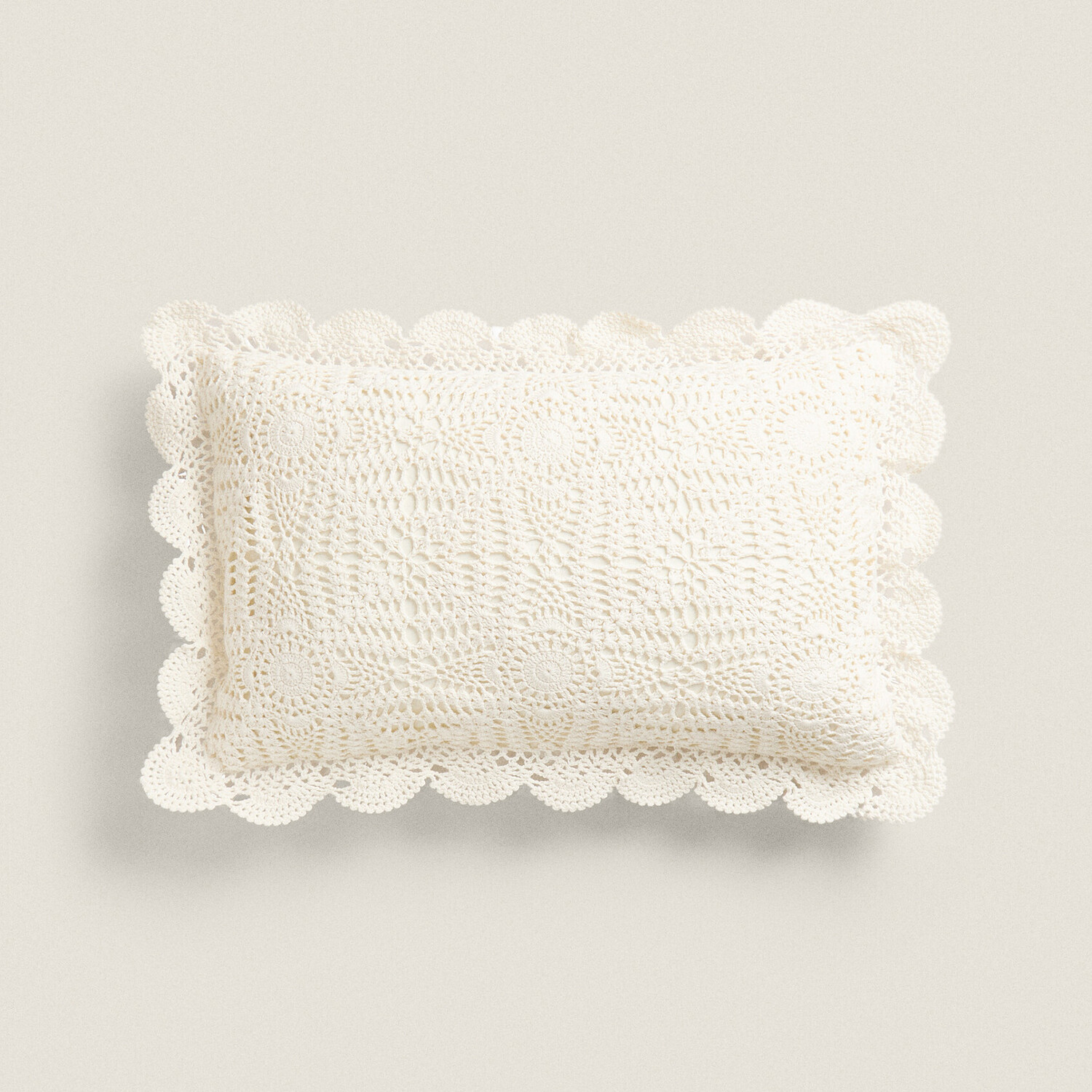

Чехол для подушки Zara Home Crochet, 40х60 см, хлопок