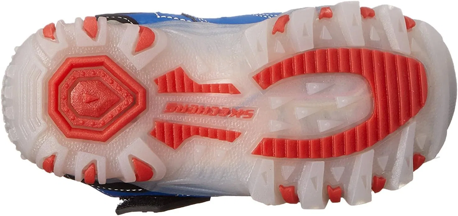 Детские кроссовки для мальчиков со светодиодной подсветкой Street Lightz-Switches Skechers, Charcoal/Blue — фото 4
