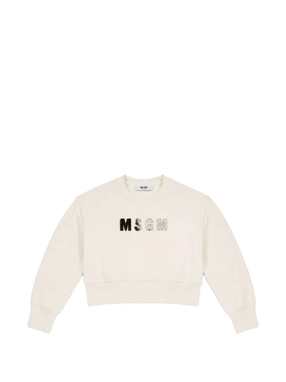 Толстовка с нашивкой-логотипом MSGM Kids, бежевый