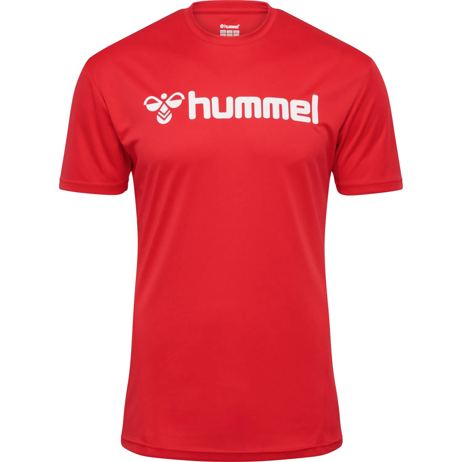 Детская футболка тренировочная hmlLOGO JERSEY S/S hummel, True Red — фото 2