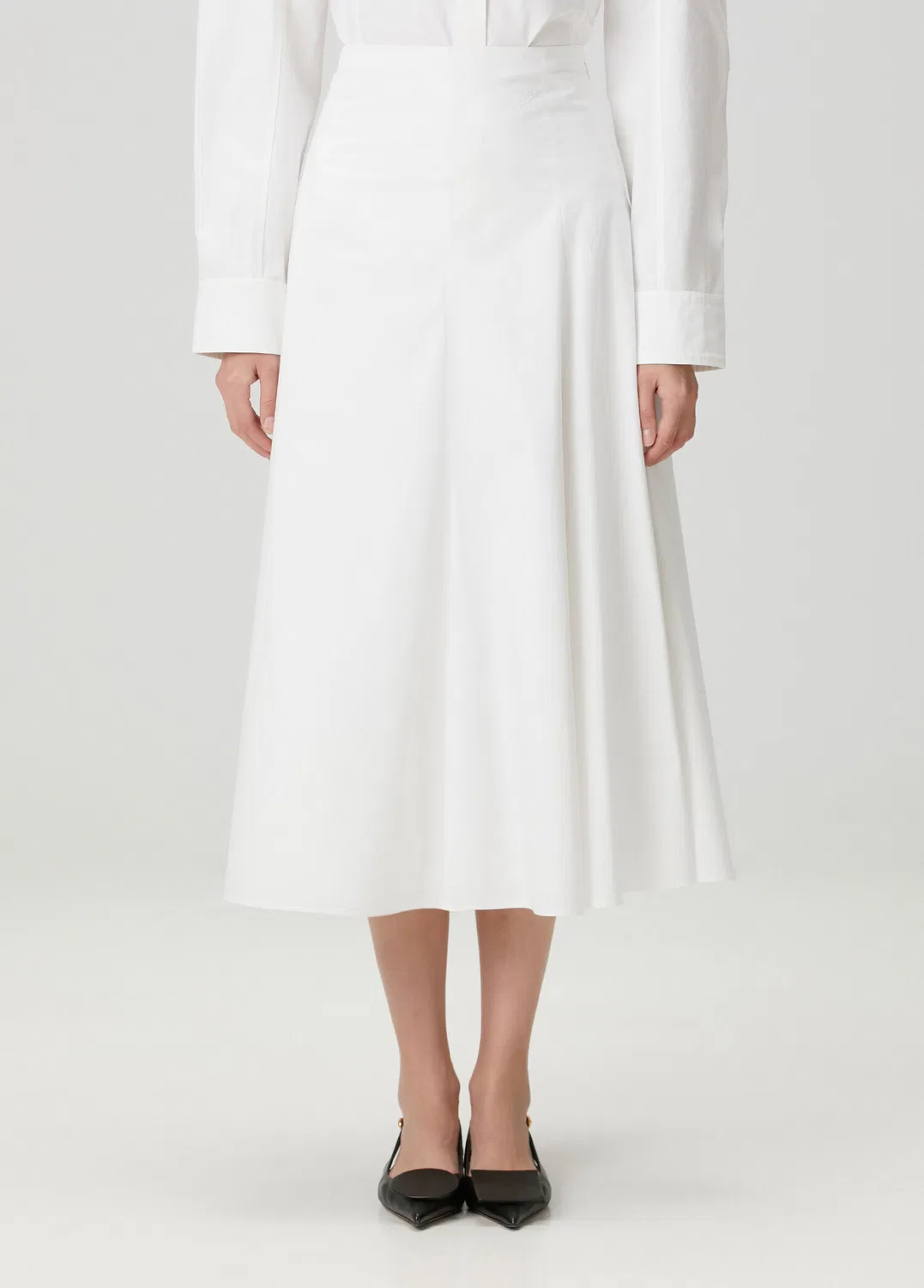 Юбка миди Jacquemus The Triangle, white — фото 2