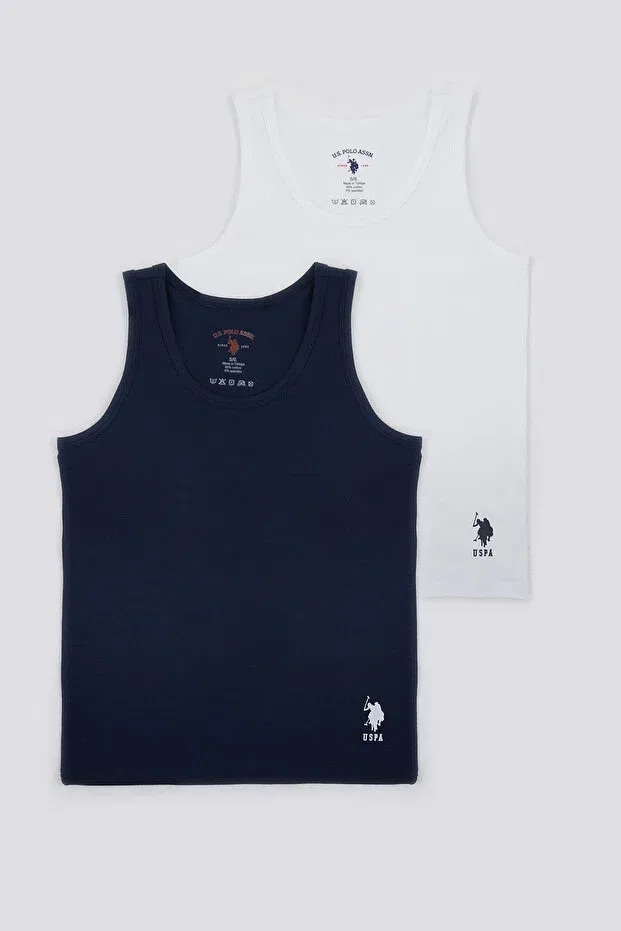 Детское нижнее белье для мальчиков хлопковое U.S. Polo Assn., Navy-White