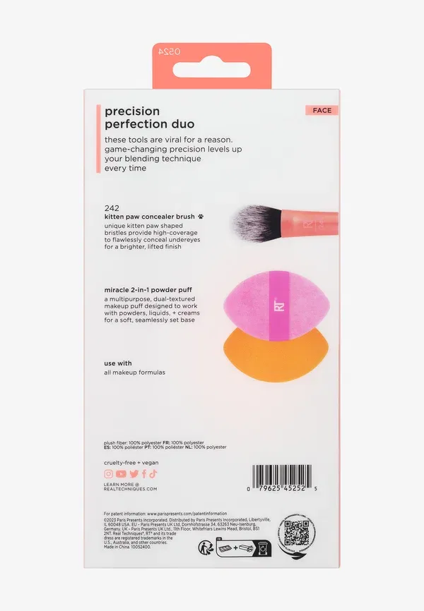 Набор кистей и спонжей Precision Perfection Duo, Real Techniques, 2 предмета — фото 3
