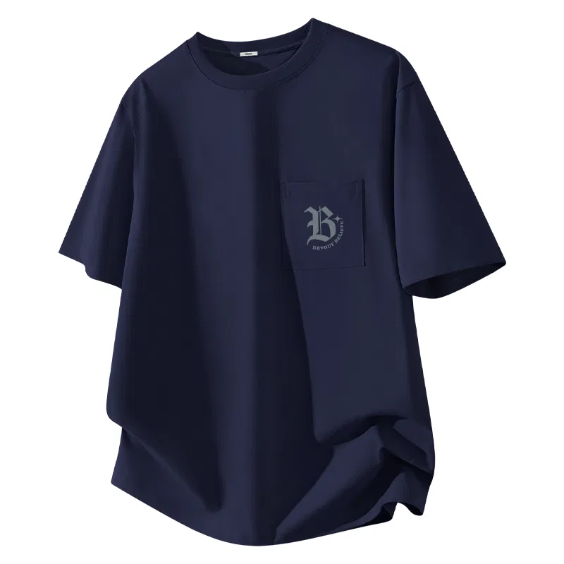 Футболка детская унисекс с принтом MINISO, Navy Blue