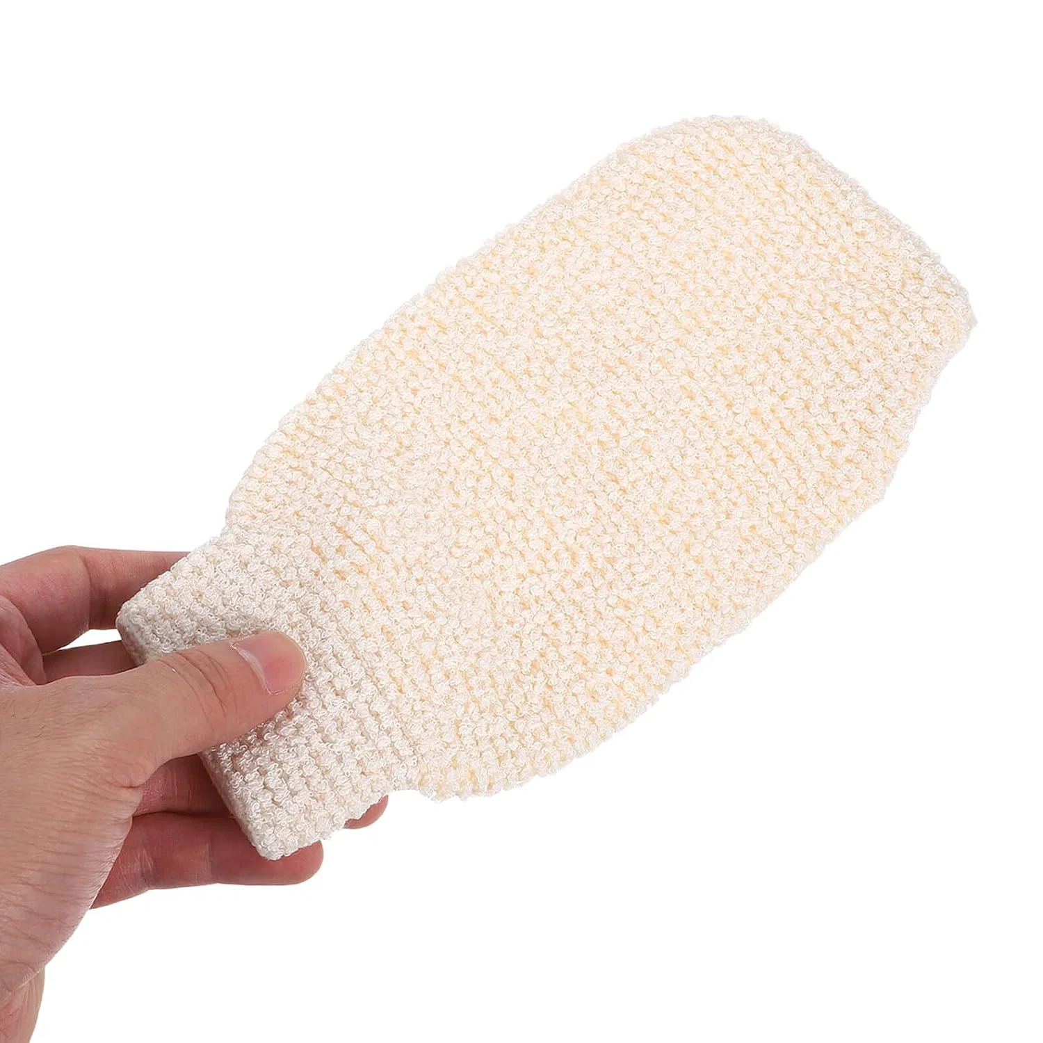 Пилинг-перчатки из бамбукового волокна, 2 шт, Beige Lifkome — фото 4