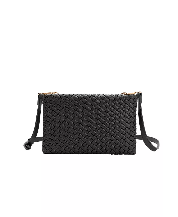 

Сумка через плечо Daisy Woven Small Melie Bianco, черный