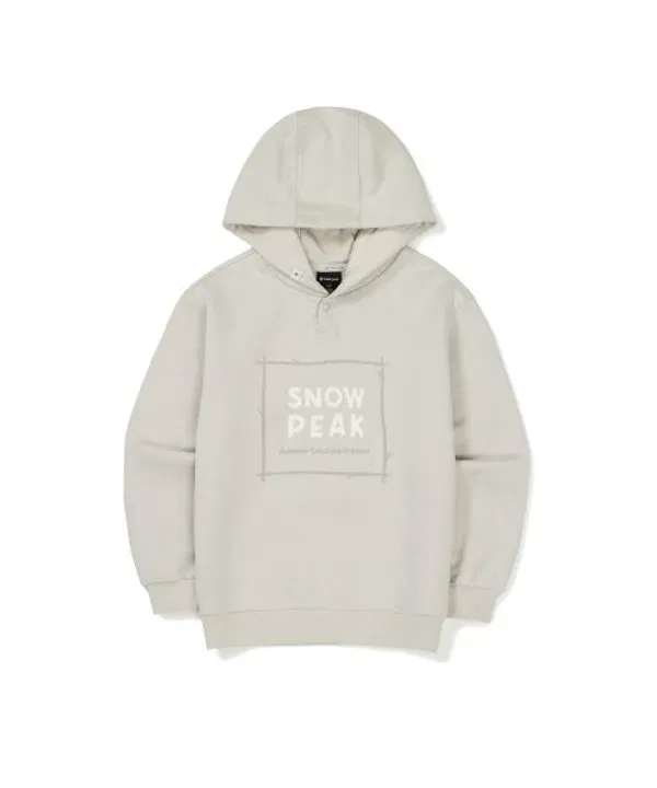 Худи флисовое Land Kids, s23fkfhd80 Snowpeak Apparel Kids, светло-бежевый — фото 3