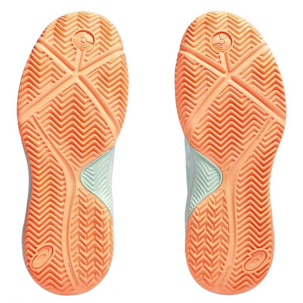 Детские кроссовки для мальчиков с гелевой амортизацией Gel Dedicated 8 Padel Gs ASICS, Mint Tint White — фото 2