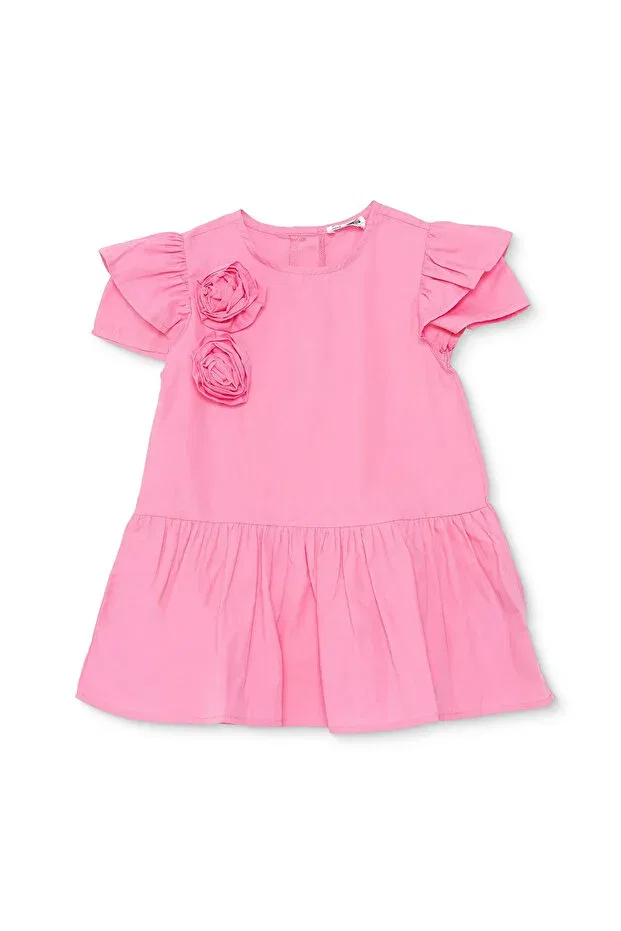 Детское платье для девочек хлопковое Hellobaby flower garden dress Ebebek Hello Baby, Pink