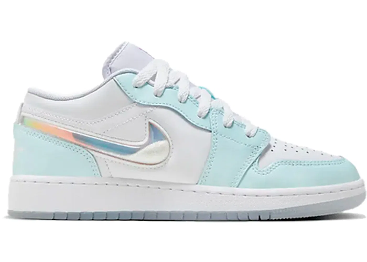 Детские кроссовки Lifestyle Jordan 1 Low SE, Glacier Blue/Multi-Color/White/Glacier Blue/White/Super Violet