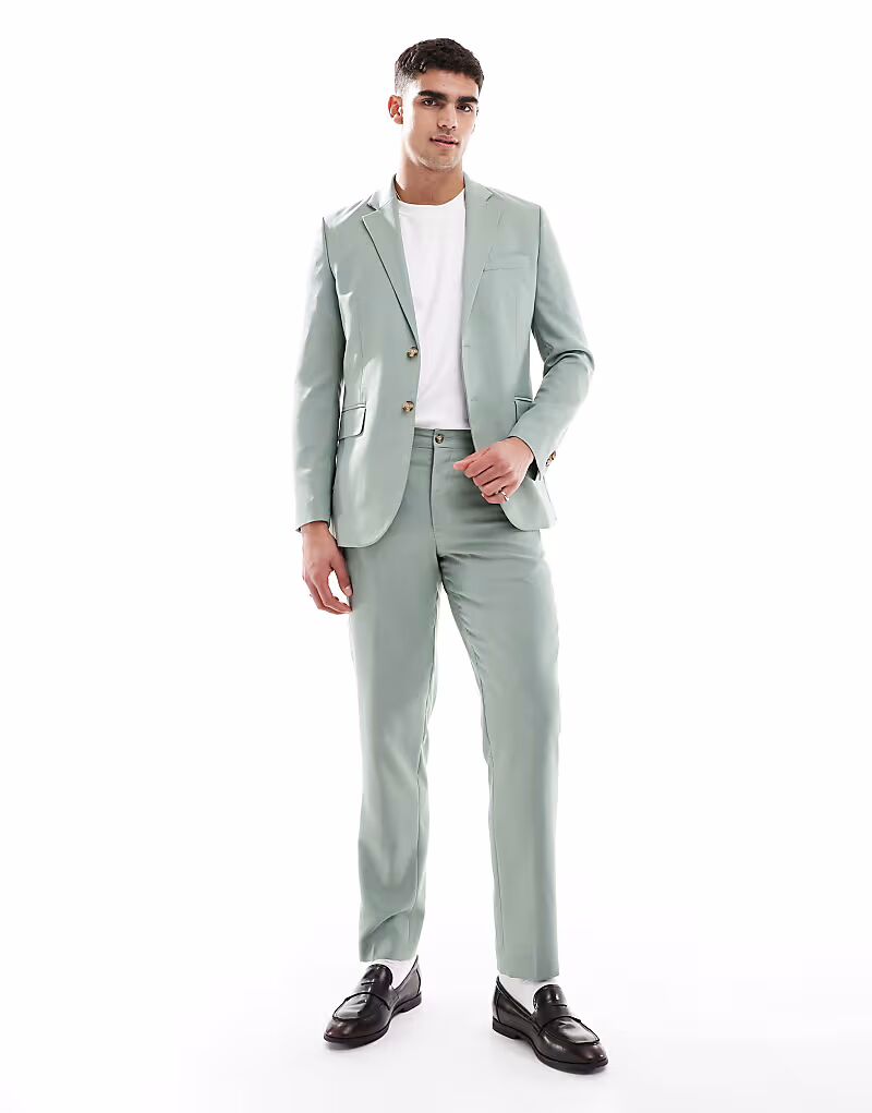 

Брюки Jack & Jones super slim светло-зеленого цвета