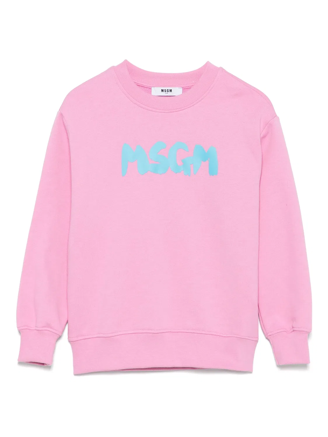 MSGM Худи из 100% хлопка розового цвета