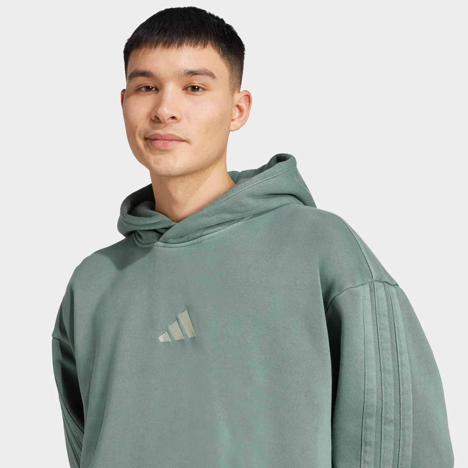 Мужское худи из футера All Szn Adidas, Dunkelgrun — фото 3