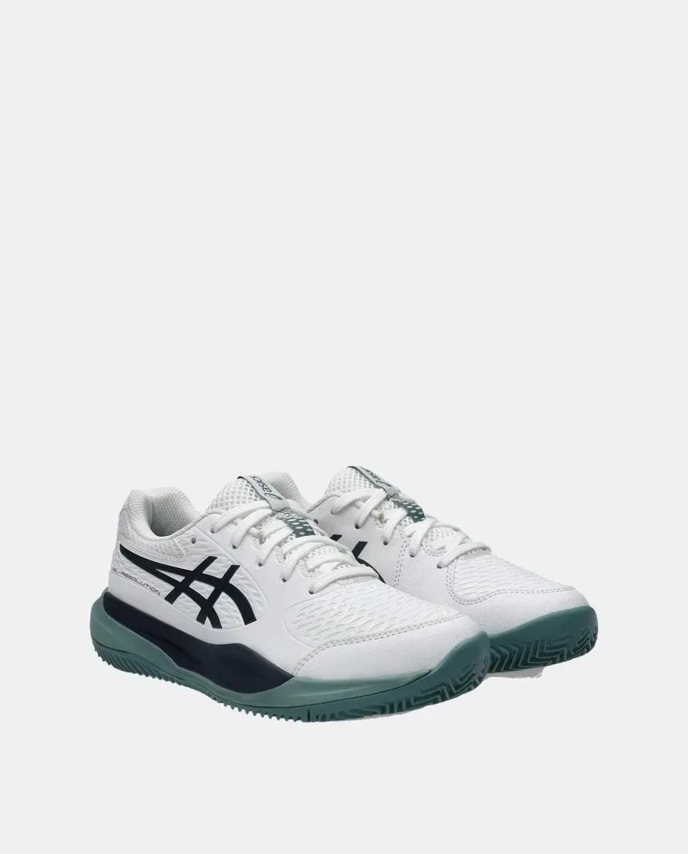 Детские кроссовки для мальчиков Gel-Resolution X Gs Clay Asics, Blanco / Azul Marino — фото 2